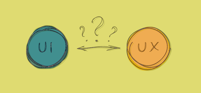 Rozdíl mezi UI a UX: definice pojmů ilustrace