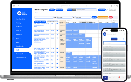 Smart Work System – Komplexní webová a mobilní aplikace pro řízení stavebních projektů ilustrate